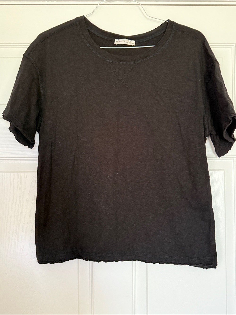 Zenana Outfitters Black Short-Sleeve Crew Tee